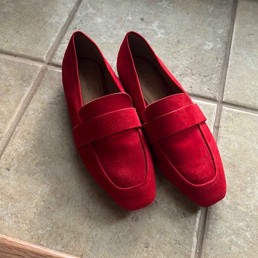 Halogen Red Suede Loafers - Picture 12 of 13